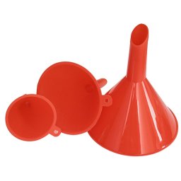 Set 3 palnii din plastic Strend Pro F2006, rosii, 80–160 mm