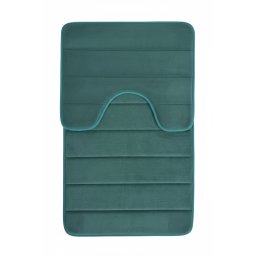 Set 2 covorase de baie verzi antiderapante, absorbante 80x50 si 50x40
