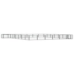 Tarc caini 28 panouri negru 100x50 cm otel vopsit electrostatic GartenMobel Dekor