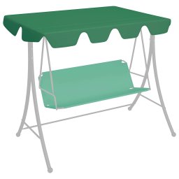 Copertina de rezerva leagan gradina, verde, 150/130x105/70 cm GartenMobel Dekor