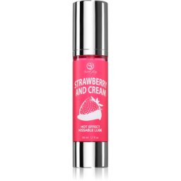 Secret play Hot Effect Strawberry with Cream gel lubrifiant cu aromă Strawberry with Cream 50 ml