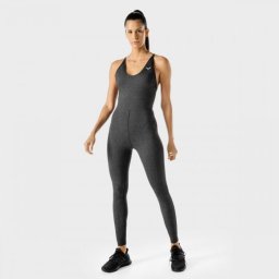 SQUATWOLF Salopeta pentru femei Strappy Catsuit Black Marl L