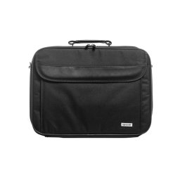 Geanta notebook 16' SPACER Fritz, nylon 600D, curea umar ajustabila, black