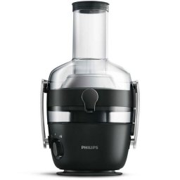 Storcator de fructe si legume Philips Avance Collection HR1919/70, 1000 W, Recipient suc 1 l, Recipient pulpa 2.1 l, 2 Viteze Fiberboost, Tub de alimentare XXL 80mm, Negru