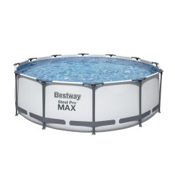 Piscina Bestway, 366 x 100 cm, cadru metalic, pompa, filtru, scara incluse