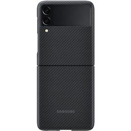 Carcasa Aramid Standing Cover pentru SAMSUNG Galaxy Z Flip3, EF-XF711SBEGWW, negru