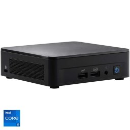Mini PC Intel® NUC 12 Pro Kit NUC12WSHi7 cu procesor Intel® Core™ i7-1260P pana la 4.70GHz, fara RAM, fara stocare, No OS, Black