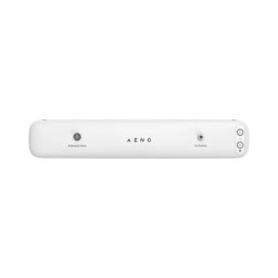 Aparat de vidat Aeno AVS0001, 85 W, aspiratie in vid 65 kPa, capacitate pana la 4.5 l/ min, lungime de etansare pana la 30 cm, 10 pungi, adaptor recipient/ sticla inclus, e-Recipe Book, Gri/ Alb