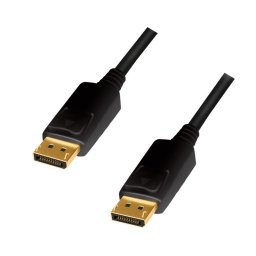 CABLU video LOGILINK, DisplayPort (T) la DisplayPort (T) 1.2, 1m, conectori auriti, rezolutie maxima 4K (3840 x 2160) la 60 Hz, plastic, triplu ecranaj, negru