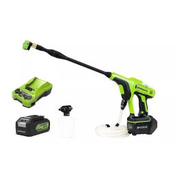 Masina de spalat cu presiune portabila Greenworks 24V 24 bar cu baterie de 4Ah si incarcator de 2A