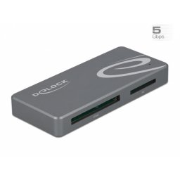 Cititor de carduri USB-C pentru CFast / SD + HUB, Delock 91754