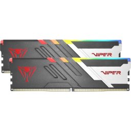 Kit dual memorie RAM Patriot Viper Venom RGB, Capacitate 64 GB DDR5 ( 2x 32 GB), Frecventa 5200, CL - 40, Negru