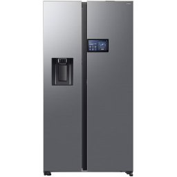 Side by side Samsung RS90F65EDTEO, 621 l, Ecran 9" AI Home, SmartThings AI Energy, Full No Frost, Mono & Metal Cooling, Dozator de apa/gheata, Compresor Digital AI Inverter, Clasa D, H 178.4 cm, Inox