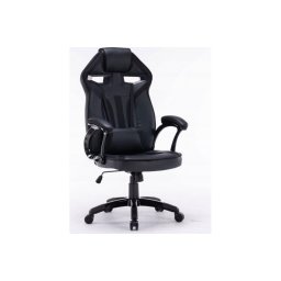 GScaun TopEshop Drift, Rotativ, piele artificiala, Negru