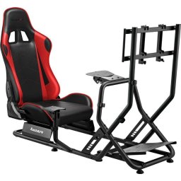 Cockpit racing Huzaro HZ-Speed 6.0, Compatibil volan & pedale, Suport monitor, Cadru otel , Negru