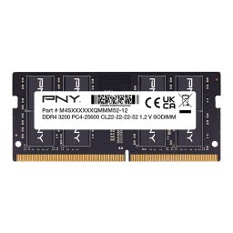 Memorie Notebook PNY Performance, 16GB DDR4, 3200MHz, CL22, Negru