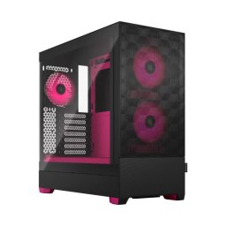 Carcasa Fractal Design Pop Air, RGB, Magenta Core, Tempered Glass, Clear Tint, Negru
