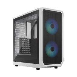 Carcasa PC Fractal Design Focus 2 RGB White, Midi Tower, 2x USB 3.0, Alb