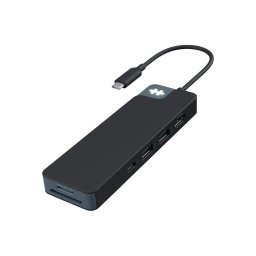 Hub USB-C Hyper HyperDrive Flex, 8 porturi, 1x HDMI, Negru