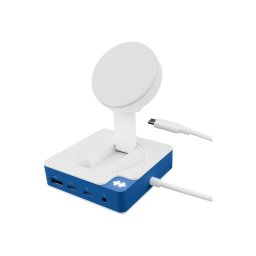 Hub USB-C Hyper HyperDrive Flex MagCharge, 1x HDMI, Albastru