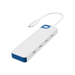 Hub USB-C Hyper HyperDrive Flex, 4 porturi, Albastru