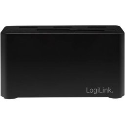 Docking Station LogiLink USB 3.2 Gen 1 Mini Docking, 8-in-1, USB-C, Cititor Carduri, Negru
