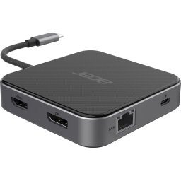 Hub USB-C Acer 7-in-1 USB4 8K Multi Display Hub, HDMI, DisplayPort, RJ-45, Audio 3.5mm
