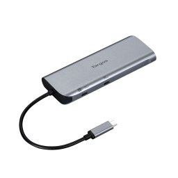 Statie de andocare mobila Targus Dual Video cu Pass-Thru EPR de 140 W, Gri