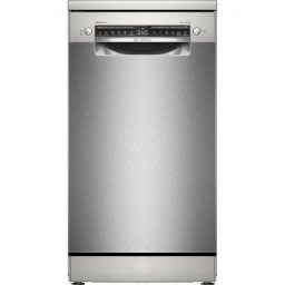 Masina de spalat vase Bosch SPS4EMI17E, 10 seturi, 6 programe, EfficientDry, EcoSilence Drive, Home Connect, DosageAssist, Clasa B, 45 cm, Inox.