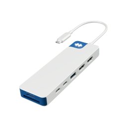 Hub USB-C Hyper HyperDrive Flex 9 Port Dual 4K HDMI, Albastru