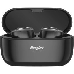 Casti True Wireless Energizer TWS40, raza 10 m, autonomie pana la 20 ore, Bluetooth, Negru