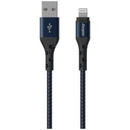 Cablu Energizer, USB-A la Lightning, Mufa pentru iPhone/iPad, invelis metalic, lungime 2 m