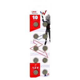 Pachet Baterii Wonder WLR44X10, 10 baterii alcaline tip buton model LR44