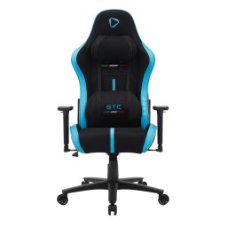 Scaun gaming Onex Seria STC Alcantara, greutate maxima suportata 125 kg, Negru-Albastru