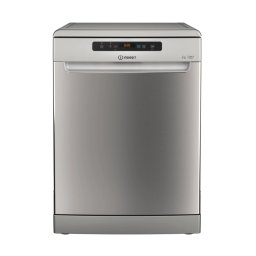 Masina de spalat vase Indesit D2F HD624 AS , independenta, clasa E, latime 60 cm, 14 seturi, 9 programe, Argintiu