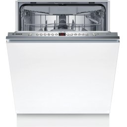 Masina de spalat vase incorporabila Bosch SMV46KX14E, 13 seturi, 6 programe, ExtraDry, InfoLight, EcoSilence Drive, DosageAssist, Functie Silence, Hygiene Plus, Clasa E, 60 cm, Gri