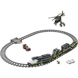 LEGO City - Jaf in trenul politiei 60508, 1313 piese, varsta 7+