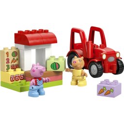 LEGO Duplo Peppa Pig - Tractor si piata 10468, 18 piese, varsta 2+