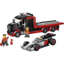 LEGO City - Camion de prezentare F1 cu masina de curse Audi F1, 60493, 508 piese.