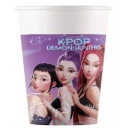 Vânători de Demoni K-Pop: Pahare de hârtie - 200 ml, set de 8 bucăți
