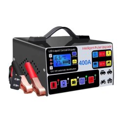 Redresor auto multifunctional afisaj LCD de 12V/24V 140v-250v negru 400A