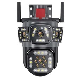 Camera de supraveghere exterior Urmarire automata Viziune nocturna color 12MP Negru IP66