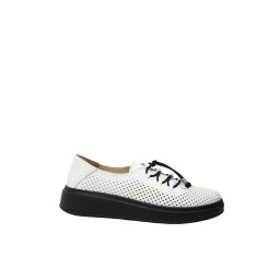 Pantofi casual Dogati cu platformă, albi, din piele naturală MIR5297-36 EU