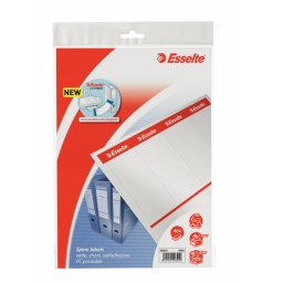 Accesorii birotica Etichete printabile autoadezive, pentru biblioraftul marmorat ESSELTE 75mm, 40buc/set