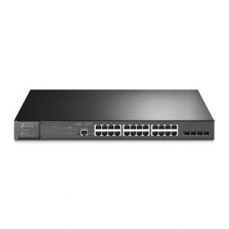 Switch TP-LINK TL-SG3428MP, 24 porturi, Gigabit PoE+, Black