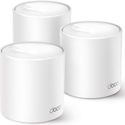 Sistem Mesh Wi-Fi TP-LINK Deco X10 (3-pack), AX1500, Dual-Band Wi-Fi 6, White