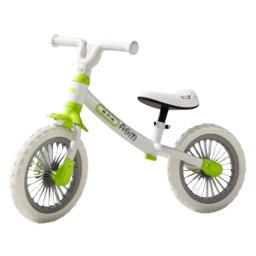 Bicicleta echilibru 2-5 ani, Alba, Fara pedale, 12 inch, Usoara