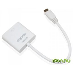 APPROX Mini HDMI VGA/D-Sub Convertor Alb 20cm APPC20