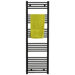 Calorifer de baie (portprosop), otel, drept, Elegant Black, 1600x500 mm, 900W,