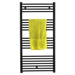 Calorifer de baie (portprosop), otel, drept, Elegant Black, 1200x600 mm, 810W,
